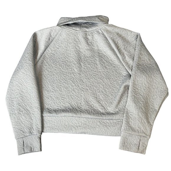 Juicy Couture Women's Jacquard Quilted Crop Pullover GrAY Sweater‎ Size L |E1 - Picture 4 of 11